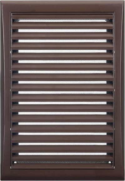 Ventilatierooster 173mm x 248mm - Slagvast ABS-Kunststof met Insectenbescherming