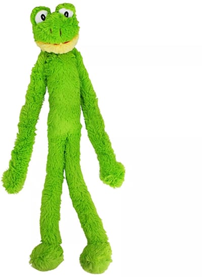 Mulitipet - hondenspeelgoed - Knuffel - 68cm lang - Kikker