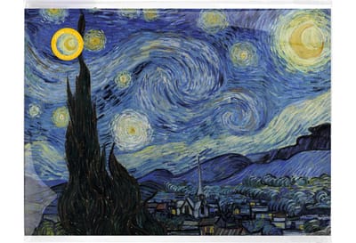 Lanzfeld Van Gogh - Poster Schilderij A3 - Sterrennacht - Vincent van Gogh - PP Hoes