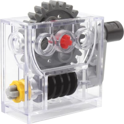 1 STUKS Reductie Helische Tandwiel Turbinehuis Combinatie High-tech Component 6588 Accessoire Baksteen Ideaal Voor Bouwstenen Verbeeldingskracht Blok gray