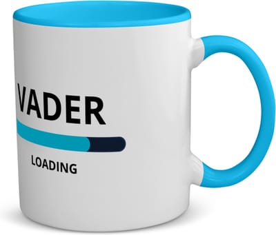 Akyol - vader loading koffiemok - theemok - blauw - Papa - ochtendkoffie laden - vader cadeautjes - vaderdag - verjaardagscadeau - verjaardag - cadeau - geschenk - kado - gift - vader artikelen - 350 ML inhoud