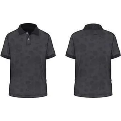 Guess All Over Jacquaurd groen poloshirt
