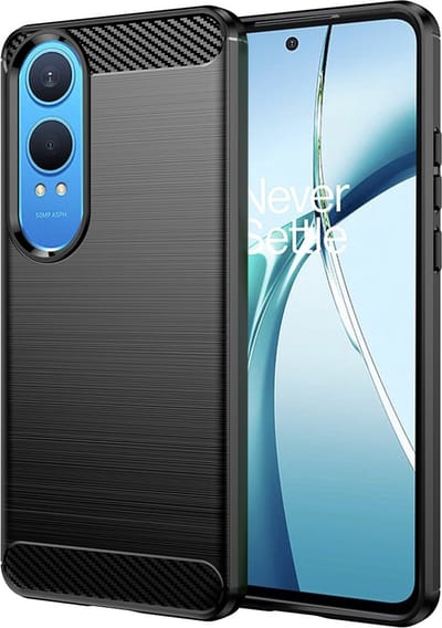 Hoesje geschikt voor OnePlus Nord CE 4 Lite - Techsuit Carbon Silicone Back Cover - Zwart