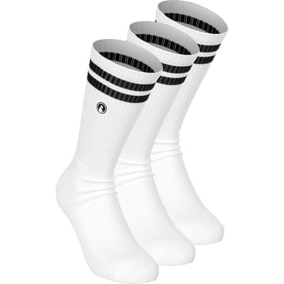 Quiet Please College Tennissokken Verpakking 3 Stuks-Wit