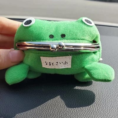 Anime Kikker Portemonnee Portemonneetje Sleutelhanger Schattig Nieuwigheid Schattig Cartoon Cosplay Figuur Tas Accessoires Duurzaam Cadeaus green