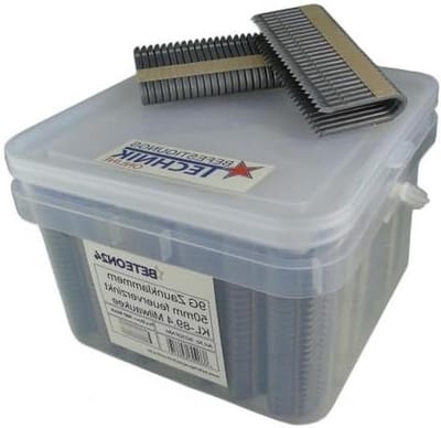 Hekklemmen 50 mm - Nieten Draadomheining - Omheiningen Plaatsen - 95% Zink 9% Aluminium - 960 stuks - Zilver