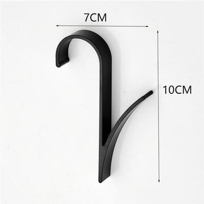 Badkamer Hanger Clips Verwarmde Handdoekradiator Rail Haak Houder Multifunctioneel Droogrek Haak Handdoek Kleding Opberg Hanger zwart