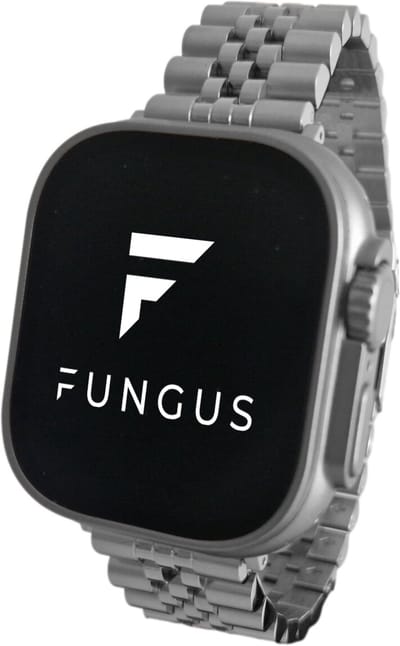 Fungus - Smartwatch bandje - Geschikt voor Apple Watch 38 / 40 / 41 mm - Series 1 2 3 4 5 6 7 8 9 SE iWatch - Metaal - Zilver