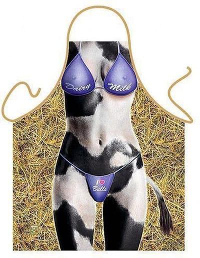 Benza Schort I Love Bulls - Sexy/Leuke/Grappige/Mooie Keukenschort