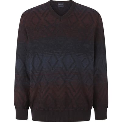 Babista herren Trui - 56/58 - donkerrood - Plus Size
