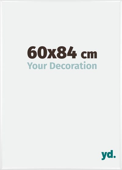 Your Decoration - Fotolijst 60x84 cm - Aluminium - Wit Hoogglans - Kent