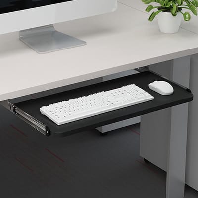 Toetsenbord Lade - Onder Bureau Plank - Werkruimte Organiseren - Stille Rails - 52/65/75 CM - Eiken