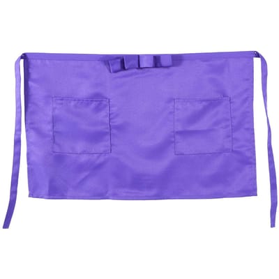 1 stuks Unisex Dames/Heren Korte Taille Schort Keuken Koken Ober Serveerster Paars purple