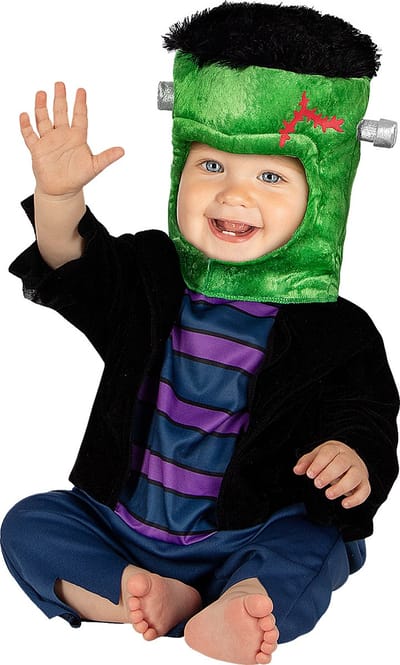 FUNIDELIA Frankenstein Kostuum voor baby - Maat: 50 - 68 cm