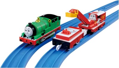Locomotief Thomas TS-17 Plarail Spelen met Percy en Rocky