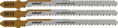 wolfcraft - Hardhout decoupeerzaagbladen 50mm - Mirror-Cut - Decoupeerzaagblad HCS met T-schacht – Hout - 8019000