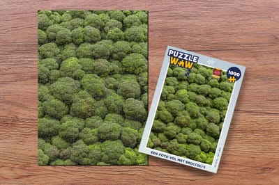 Puzzel Een foto vol met broccoli's - Legpuzzel - Puzzel 1000 stukjes volwassenen