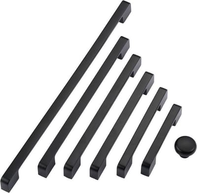 Zwarte Handgreep Metaal 170mm – Hartafstand 160mm – Industrieel Meubelbeslag voor Kast, Keuken, Lade of Deur – Luxe Afwerking
