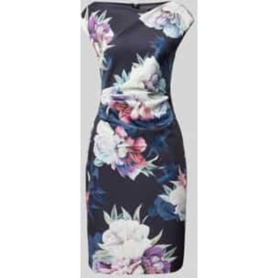Cocktailjurk met bloemenmotief