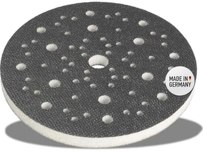 Zachte onderlegger 150 mm met 67 gaten voor schuur- en polijstschijven