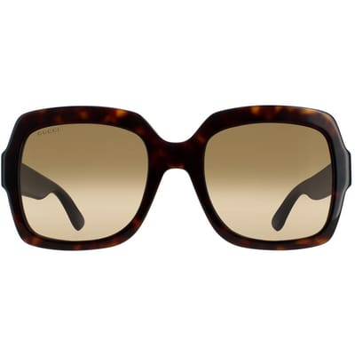 Gucci zonnebril GG0036SN 004 Havana Glitter Blue en Red Brown Gradiënt