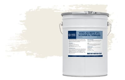 Wixx AQ Schuur en Tuinhuis Beits UV+ - 5L - RAL 9010 | Zuiver Wit