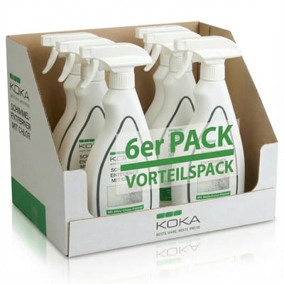 6x KOKA Schimmelverwijderaar Actief Chloor Wand Anti-Schimmel Spray Schimmelreiniger