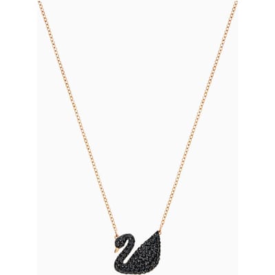 Swarovski 5204134 Kettingen Iconic Swan Rose-Zwart zwart