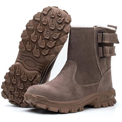 Winter veiligheidsbeschermlaarzen met fleece isolatie hoge heren arbeidsbeschermingsschoenen koudebestendige en warme schoenen 46 black