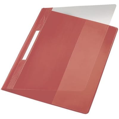 LEITZ Exquisit losbladige ordner, DIN A4 extra breed, PVC, rood
