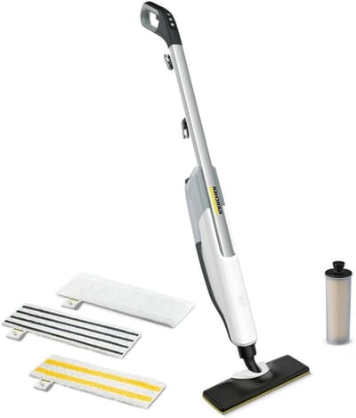 Stoomreiniger - Stoomapparaat - Hygiënisch Schoonmaken - Krachtige 1600 Watt - 4 meter snoer - Wit Zwart