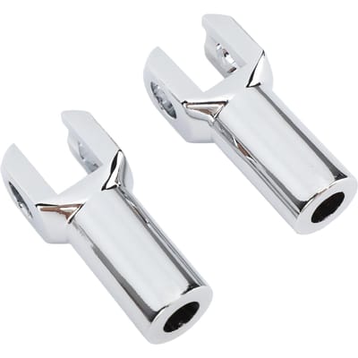 3?38 Inch Voetsteunbeugelset voor passagier 51039 05 Robuuste Betrouwbare Verchroomde Voetsteunhouders white