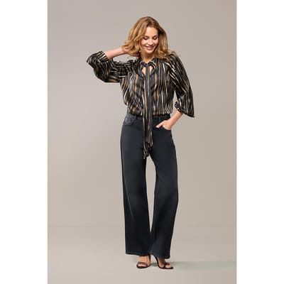 Bension Print Blouse Zwart / Multi