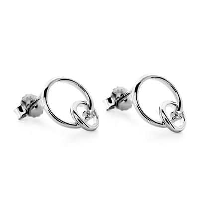 Orphelia 'Antoine' Dames 925 Sterling Zilveren Oorbellen - Zilver ZO-7503