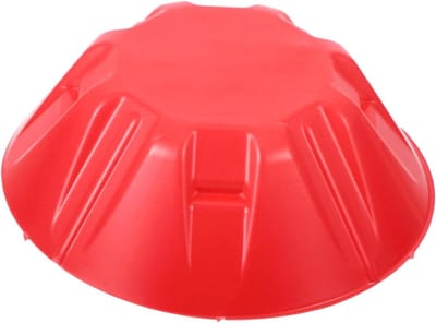 Rookmelderhoes - Detector bescherming - Koken zonder alarm - Voorkomt valse meldingen - 9.5 x 9.5 cm - Rood