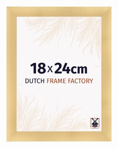 Fotolijst 18x24 cm - MDF - Goud Mat - Praag