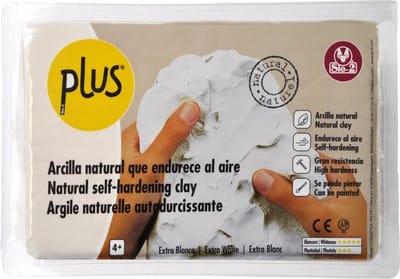 SIO-2 Plus luchtdrogende klei 1kg extra wit voor creatief boetseren.