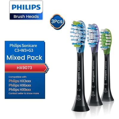 3 stuks Philips-opzetborstelvervangingen Van toepassing op: Philips HX3, HX6, HX9 elektrische tandenborstels HX9043 HX9053 HX9063 HX9073
