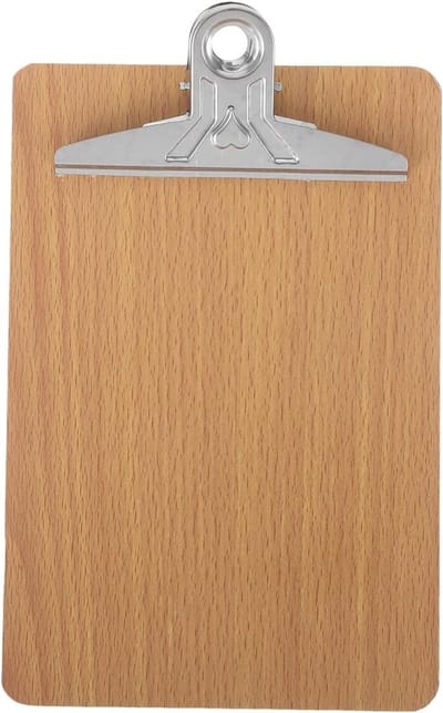 Houten Clipboard met Sterke Clip voor Kantoor, Notities en Organisatie - Ideaal voor Documenten en Schrijven