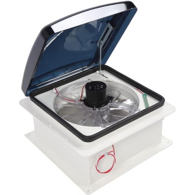 Ventilateur de toit pour camping-car 12V CC 14 pouces 10 vitesses réglables avec télécommande Ventilateur d'extraction de plafond silencieux réversible pour