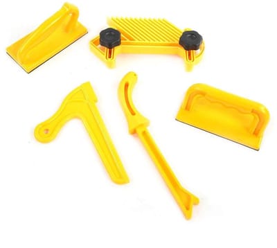 Veiligheid Push Block Stick Set voor Houtbewerking: 5 Delig, Veer Board, Kunststof.