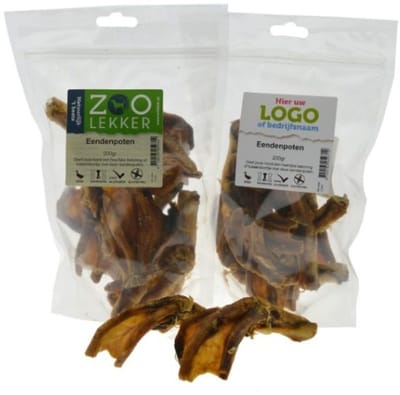 Zoolekker Eendenpoten hondensnack | glutenvrij | kauwlevel 2 | 200 g 200 Gram