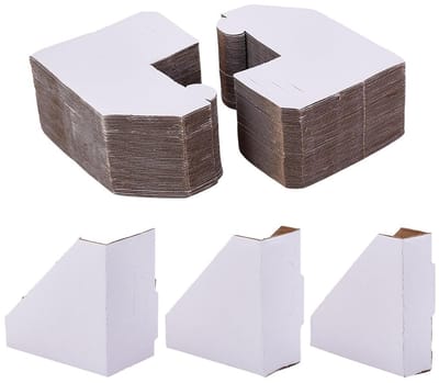 Dailygoods- Hoekbeschermers 100 Stuks - Opvouwbaar Kraftpapier - Kartonnen Verpakkingshoek - Verpakking Randbeschermer - Afmetingen 9,85 x 2,7 x 9,8 cm - Perfect voor Bescherming Schilderijen