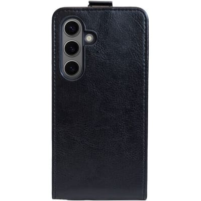ShieldCase flip case - geschikt voor Samsung Galaxy S24 - leren Samsung Galaxy S24 hoesje - Uitklapbaar hoesje - zwart