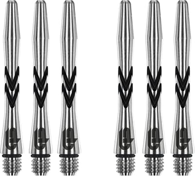 Dartpijlen Stengels Aluminium V-Groove - Professionele Grip en Balans