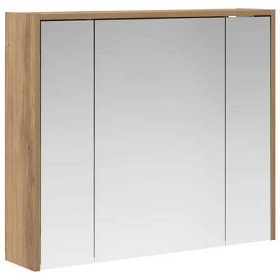 vidaXL - Badkamerspiegelkast - Ambachtelijk - Eiken - 73,5 - x - 16 - x - 62,5 - cm