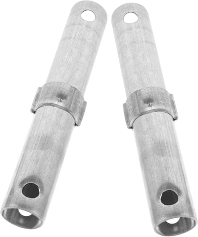 Steigerborgpen - Steigeronderdeel Veerhouder - Steigers Bevestigen - Verzinkt Metaal - 22 x 4.7 x 4.7 cm - Zilver