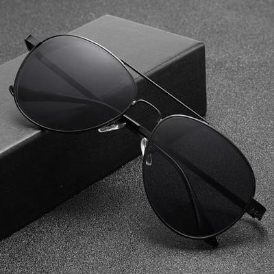 Aviator Bijziendheid Zonnebril Grote Monturen UV-Bestendig Rijden Fietsen Strand Reizen Brillen Oogbescherming 0 Tot -4.0 -3.0 gray