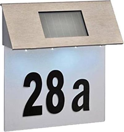 Solar LED huisnummerbord