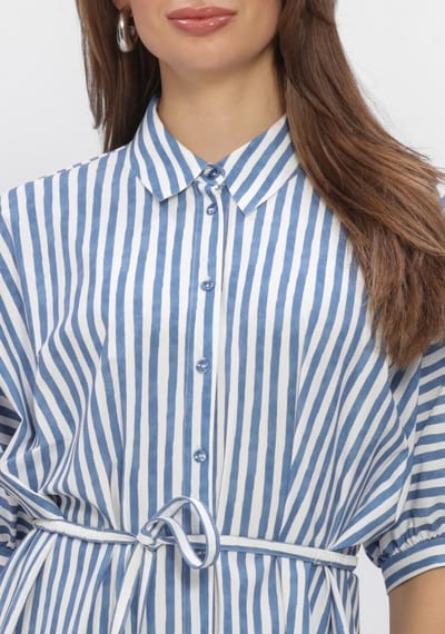 JAPAN TKY Ywa Dessin Dames - Jurk - Blauw - Maat XL